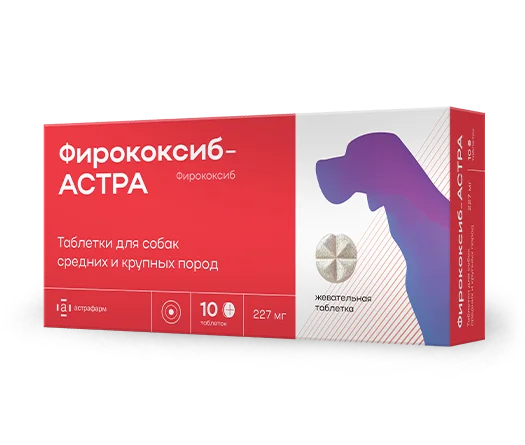Фирококсиб-АСТРА таблетки для собак средних и крупных пород (10 таблеток)