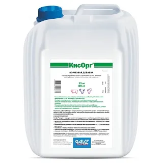 КИСОРГ®. КОРМОВАЯ ДОБАВКА (КОМПЛЕКС ОРГАНИЧЕСКИХ КИСЛОТ) 20 Л