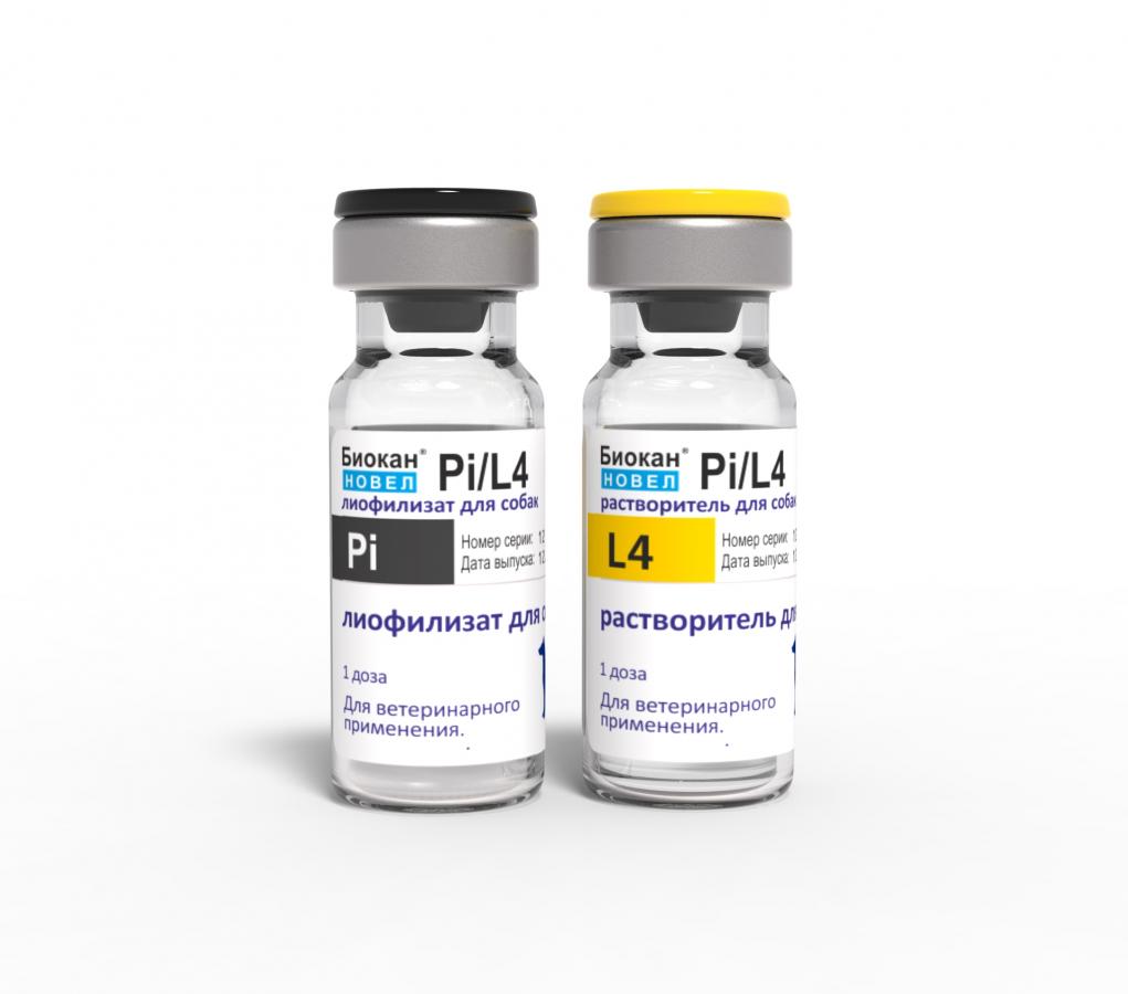 БИОКАН НОВЕЛ PI/L4, ЛИОФИЛИЗАТ И РАСТВОРИТЕЛЬ ДЛЯ ИНЪЕКЦИОННОЙ СУСПЕНЗИИ ДЛЯ СОБАК